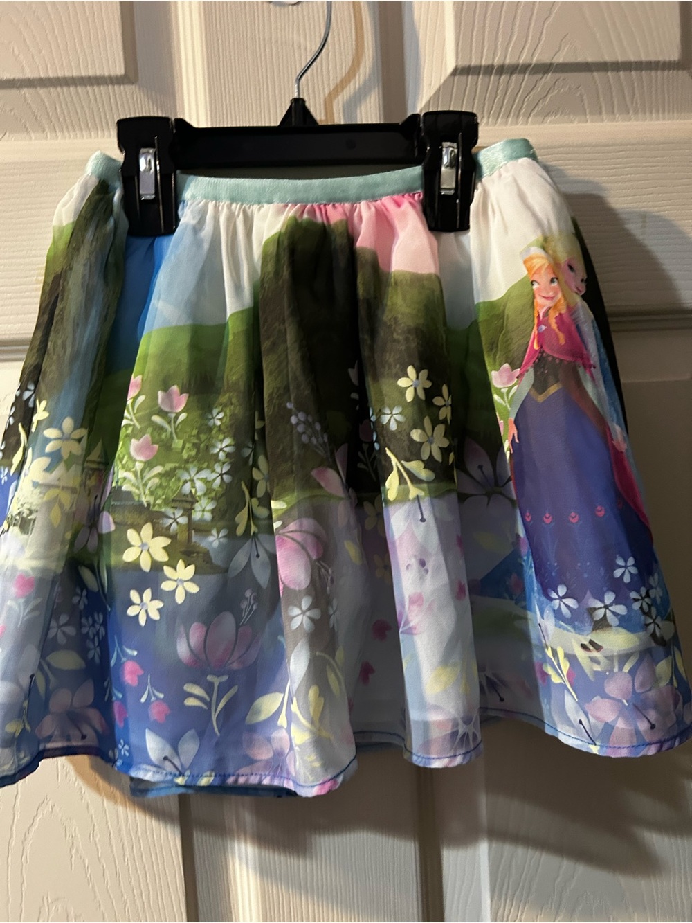 Girls Floral Anna & Elsa Print Tulle Skirt - Multicolor size 7